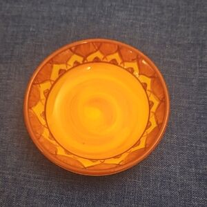 Pier 1 Vibrant Orange Decorative Plate